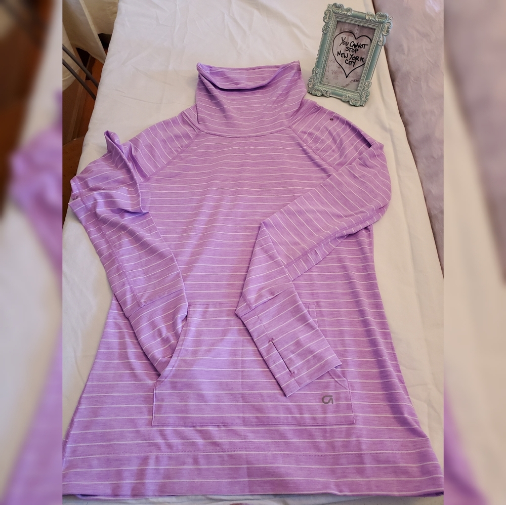 Gap Fit Womens Performance Cowl Neck Pullover Top